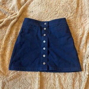 Wilfred Free Navy Mini Skirt